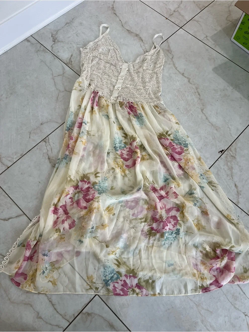 Vintage Victoria's Secret Collection Floral Slip Dress Size Large